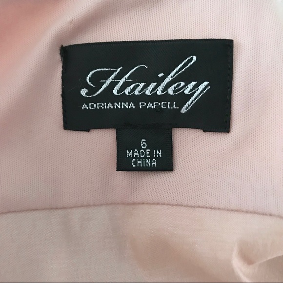 Hailey by Adrianna Papell Blush Bridesmaid Dress - Picture 5 of 7